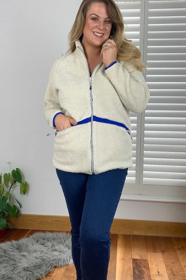 Ulla Popken Teddy Fleece Jacket*Women Hoodies & Sweatshirts