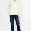 Kelly & Grace Weekend Teddy Full Zip Jacket In Ecru*Women Coats & Jackets