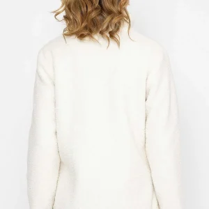 Kelly & Grace Weekend Teddy Full Zip Jacket In Ecru*Women Coats & Jackets