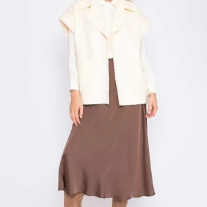 Rowen Avenue Teddy Gilet In Ecru*Women Coats & Jackets