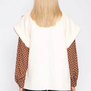 Rowen Avenue Teddy Gilet In Ecru*Women Coats & Jackets
