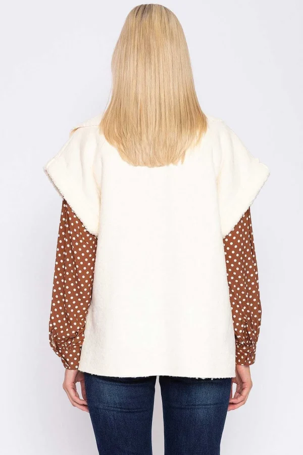 Rowen Avenue Teddy Gilet In Ecru*Women Coats & Jackets