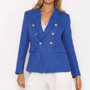 Rowen Avenue Textured Blazer In Dark Blue*Women Blazers