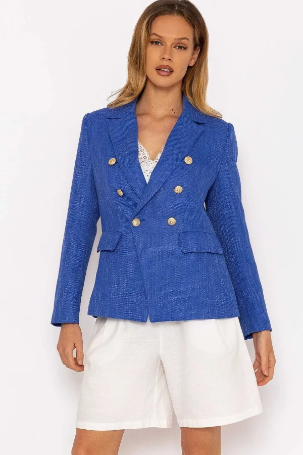 Rowen Avenue Textured Blazer In Dark Blue*Women Blazers
