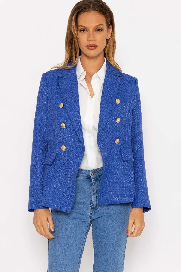 Rowen Avenue Textured Blazer In Dark Blue*Women Blazers