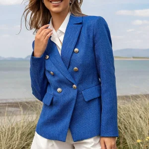 Rowen Avenue Textured Blazer In Dark Blue*Women Blazers