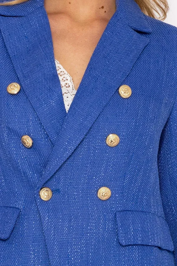 Rowen Avenue Textured Blazer In Dark Blue*Women Blazers