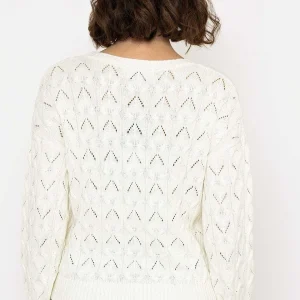 Kelly & Grace Weekend Textured Crew Neck In Ivory*Women Jumpers & Cardigans