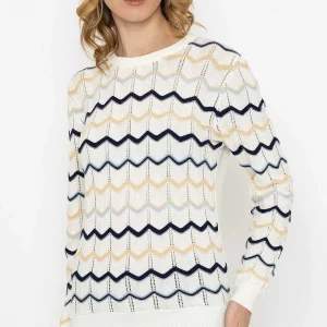 Rowen Avenue Textured Crew Neck Knit In Ecru*Women Jumpers & Cardigans