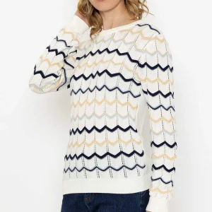 Rowen Avenue Textured Crew Neck Knit In Ecru*Women Jumpers & Cardigans