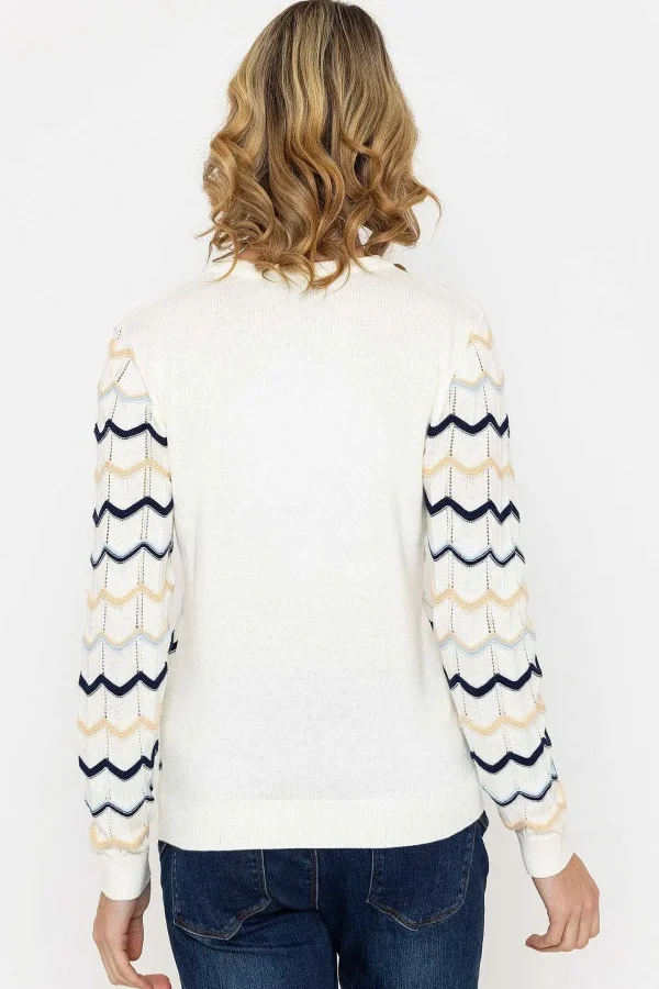 Rowen Avenue Textured Crew Neck Knit In Ecru*Women Jumpers & Cardigans