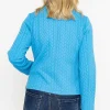 Voulez Vous Textured Jersey Zip Jacket In Blue*Women Coats & Jackets