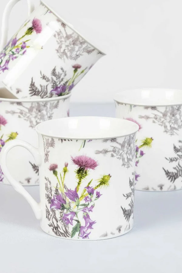 Newgrange Living Thistle Bone China 7 Piece Tea Set* Homeware