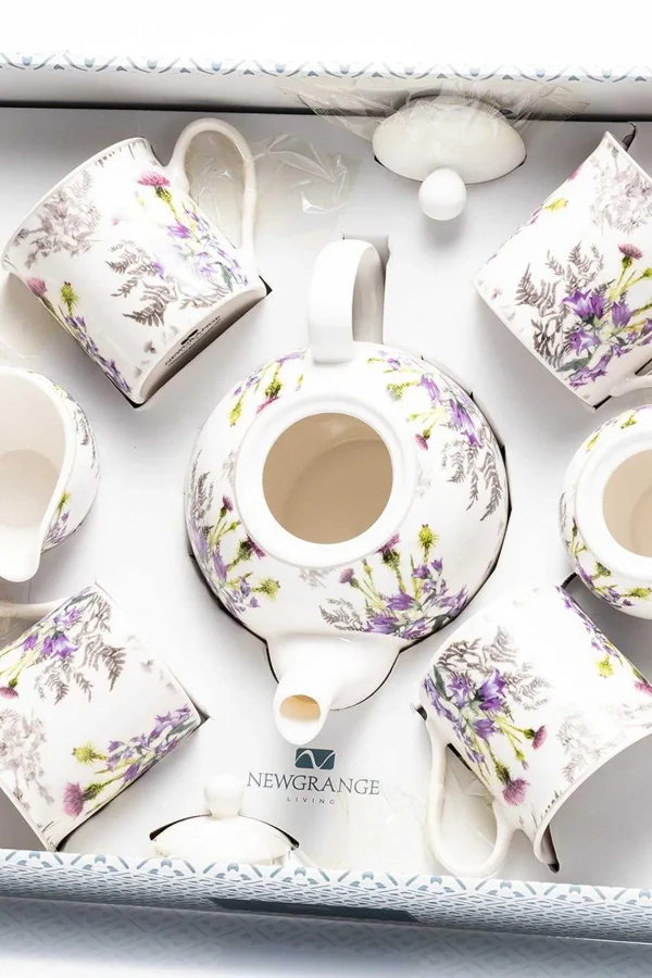 Newgrange Living Thistle Bone China 7 Piece Tea Set* Homeware