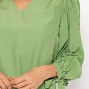 Rowen Avenue Tie Sleeve Top In Sage*Women Tops & Blouses