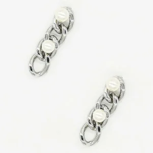 Joularie Triple Link Earrings In Silver* Earrings