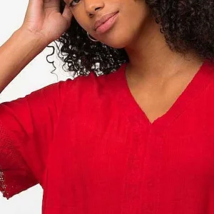 Ulla Popken Tunic Midi Dress In Red*Women Dresses & Jumpsuits