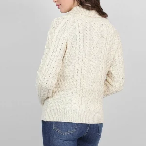Aran Woollen Mills Turtle Neck Sweater In Cream*Women Jumpers & Cardigans