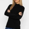 J'aime la Vie Turtleneck Knit In Black*Women Jumpers & Cardigans
