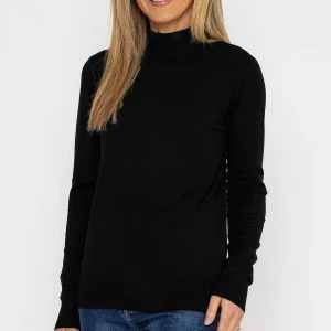 J'aime la Vie Turtleneck Knit In Black*Women Jumpers & Cardigans