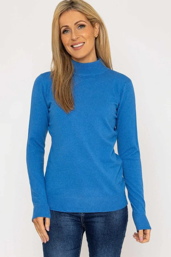 J'aime la Vie Turtleneck Knit In Blue*Women Jumpers & Cardigans