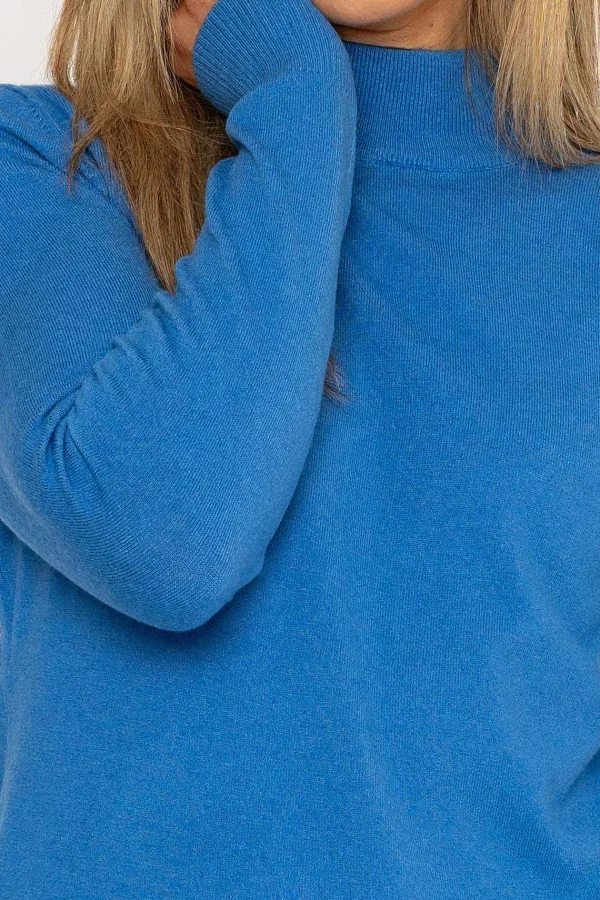 J'aime la Vie Turtleneck Knit In Blue*Women Jumpers & Cardigans