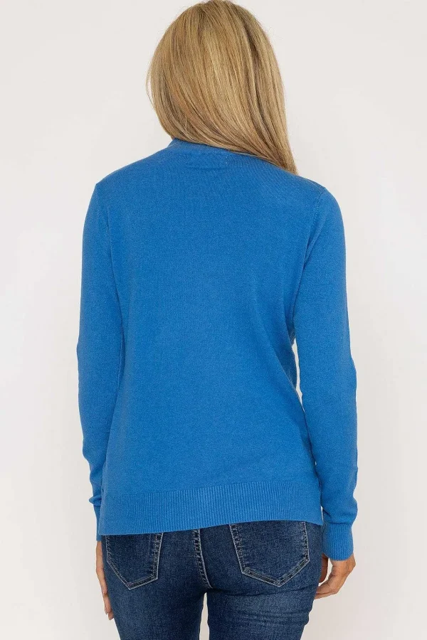 J'aime la Vie Turtleneck Knit In Blue*Women Jumpers & Cardigans