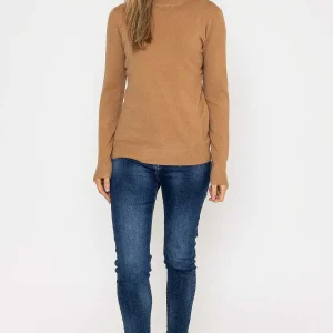 J'aime la Vie Turtleneck Knit In Camel*Women Jumpers & Cardigans