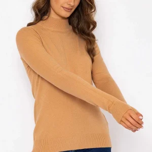 J'aime la Vie Turtleneck Knit In Camel*Women Jumpers & Cardigans