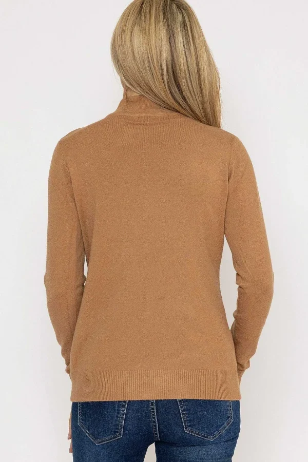 J'aime la Vie Turtleneck Knit In Camel*Women Jumpers & Cardigans