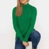 J'aime la Vie Turtleneck Knit In Green*Women Jumpers & Cardigans