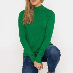 J'aime la Vie Turtleneck Knit In Green*Women Jumpers & Cardigans