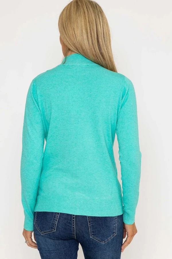 J'aime la Vie Turtleneck Knit In Lagoon*Women Jumpers & Cardigans