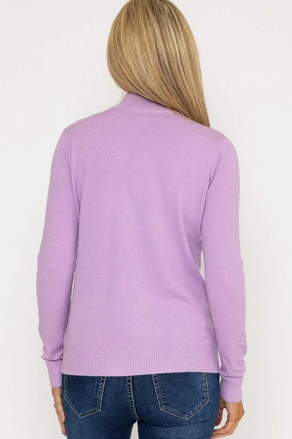J'aime la Vie Turtleneck Knit In Lilac*Women Jumpers & Cardigans
