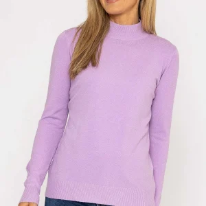 J'aime la Vie Turtleneck Knit In Lilac*Women Jumpers & Cardigans