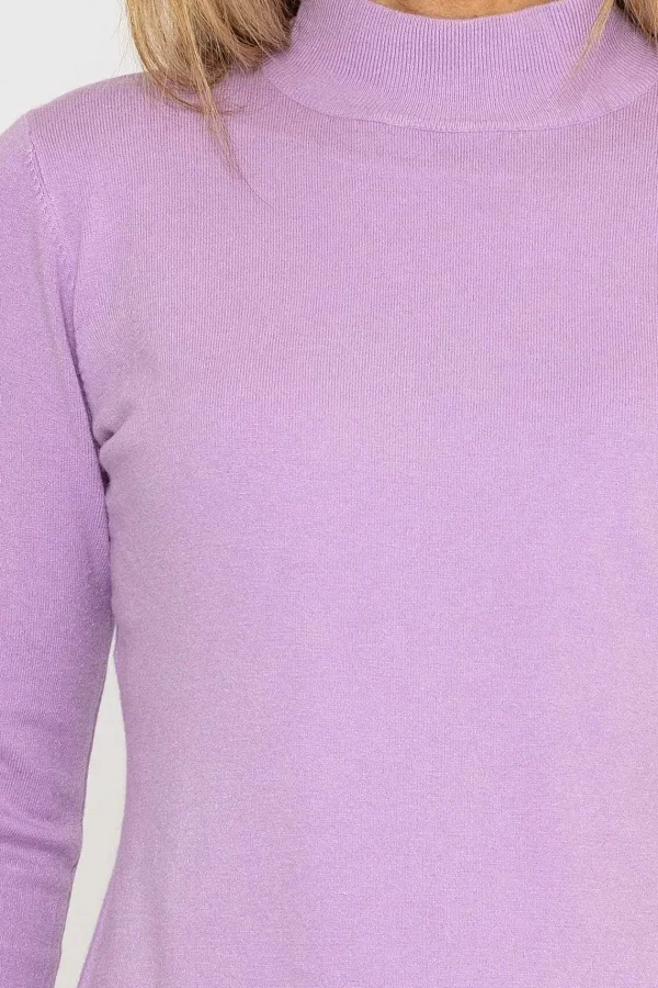 J'aime la Vie Turtleneck Knit In Lilac*Women Jumpers & Cardigans