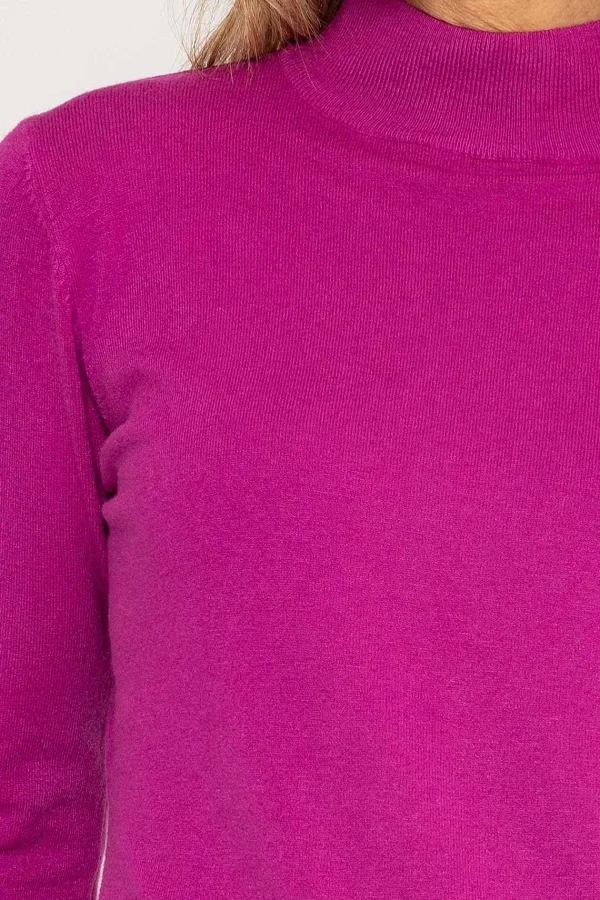 J'aime la Vie Turtleneck Knit In Magenta*Women Jumpers & Cardigans