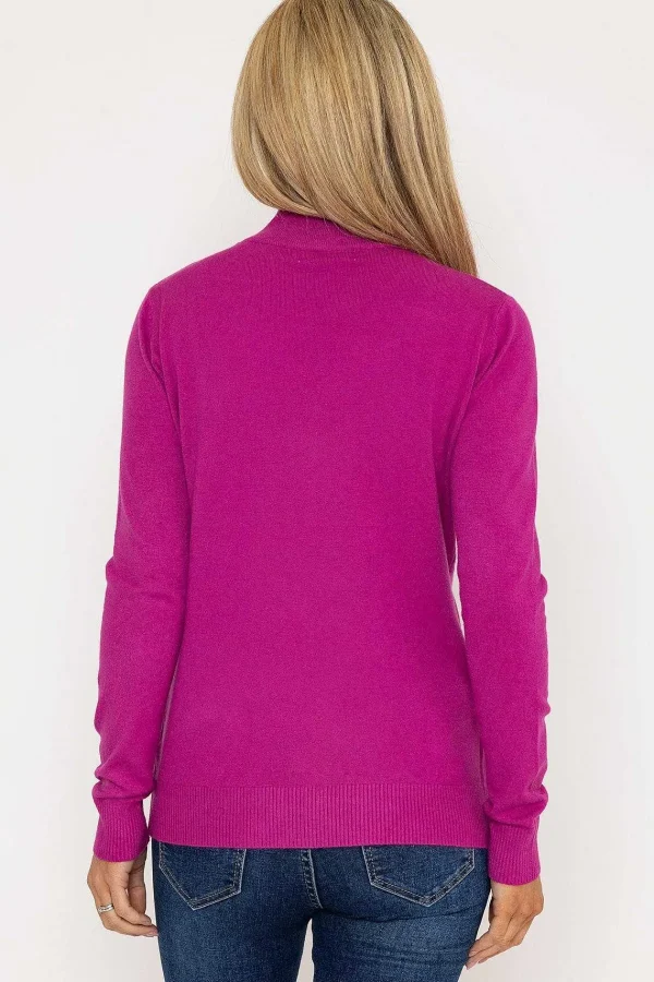 J'aime la Vie Turtleneck Knit In Magenta*Women Jumpers & Cardigans