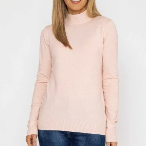 J'aime la Vie Turtleneck Knit In Pink*Women Jumpers & Cardigans