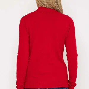 J'aime la Vie Turtleneck Knit In Red*Women Jumpers & Cardigans