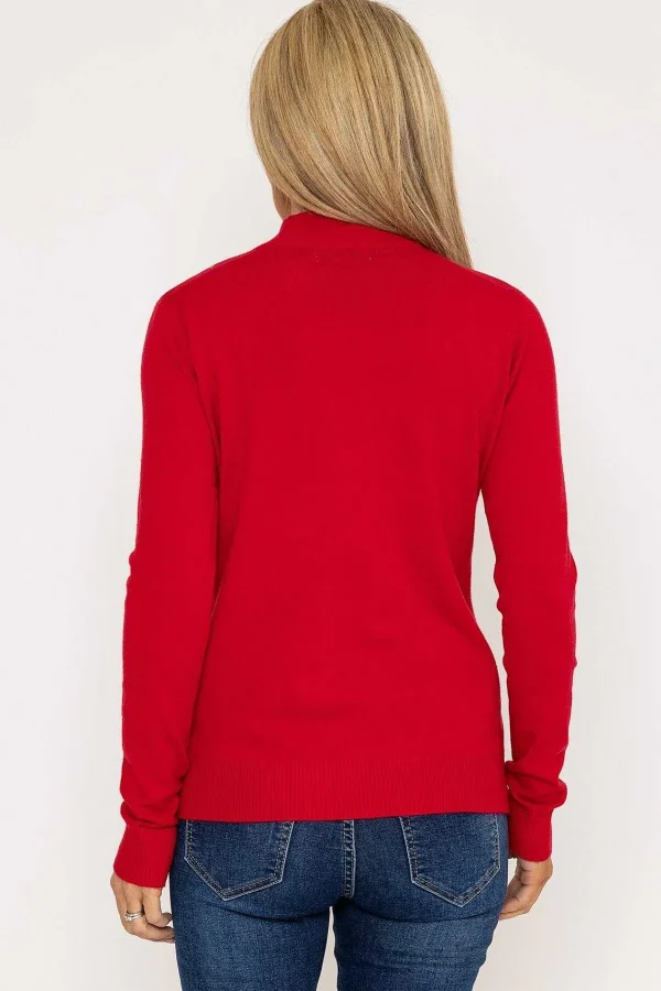 J'aime la Vie Turtleneck Knit In Red*Women Jumpers & Cardigans