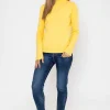 J'aime la Vie Turtleneck Knit In Yellow*Women Jumpers & Cardigans