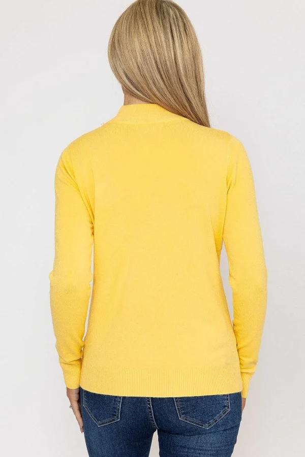 J'aime la Vie Turtleneck Knit In Yellow*Women Jumpers & Cardigans