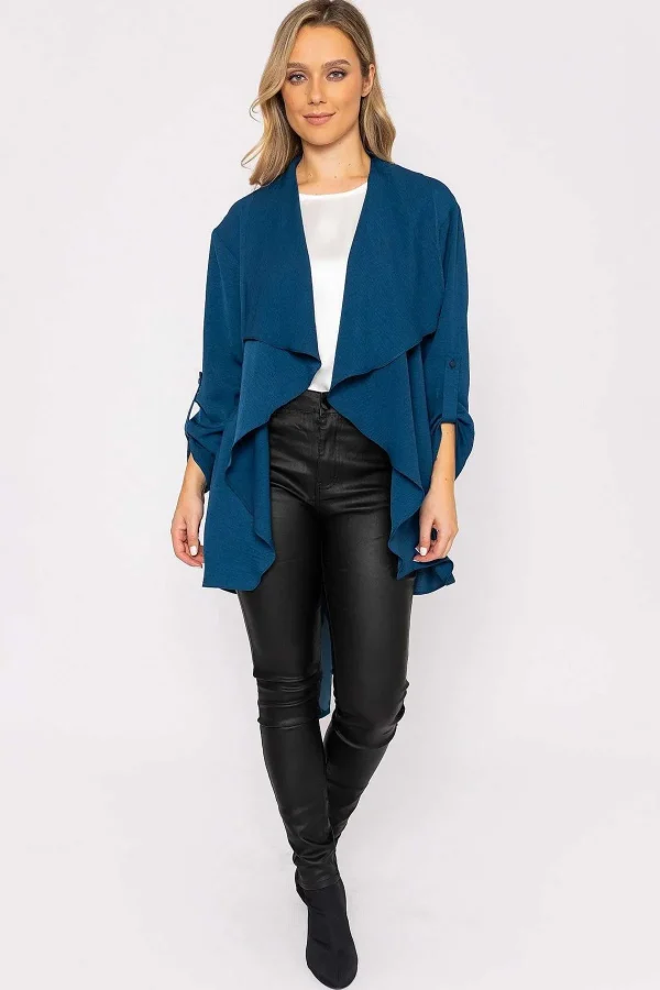 Rowen Avenue Twill Chuck On Jacket In Petrol*Women Coats & Jackets