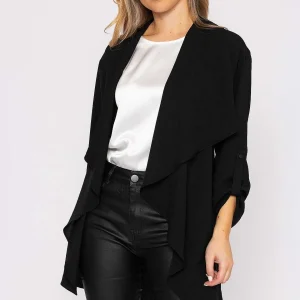 Rowen Avenue Twill Chuck On Jacket In Black*Women Coats & Jackets