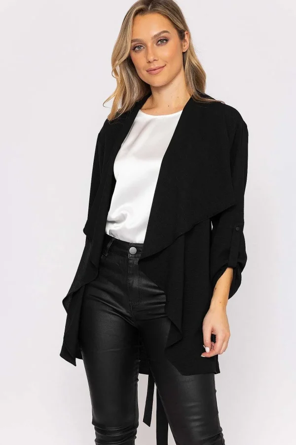 Rowen Avenue Twill Chuck On Jacket In Black*Women Coats & Jackets