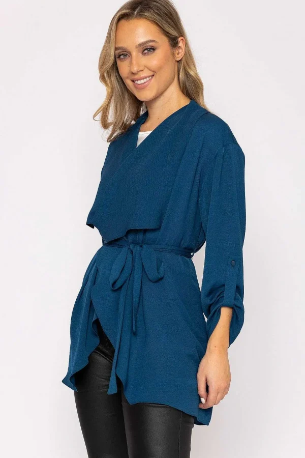 Rowen Avenue Twill Chuck On Jacket In Petrol*Women Coats & Jackets