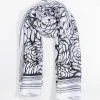 SOUL Accessories Two Tone Floral Scarf In Black* Accessories