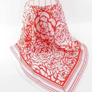 SOUL Accessories Two Tone Floral Scarf In Red* Accessories