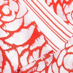 SOUL Accessories Two Tone Floral Scarf In Red* Accessories